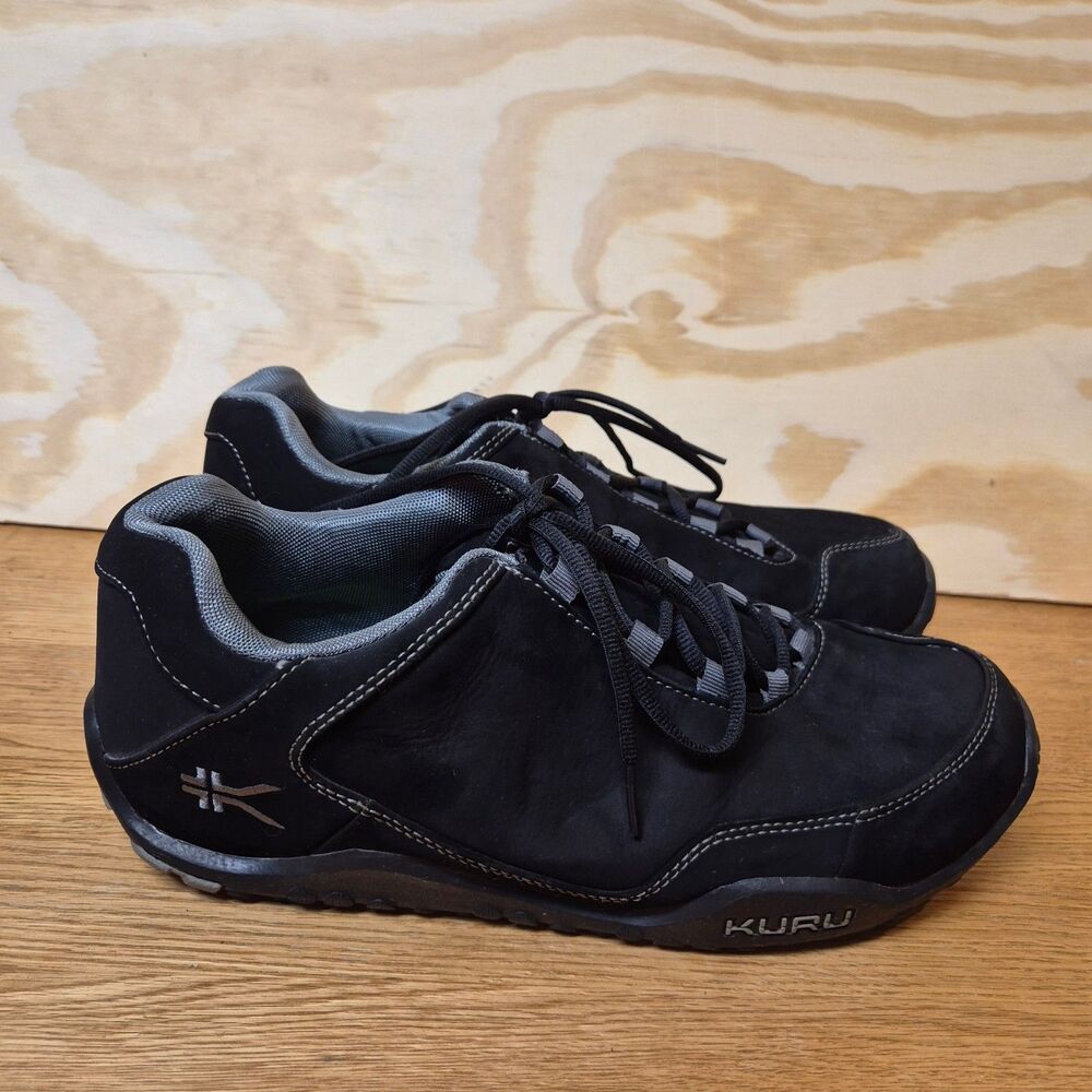 KURU Chicane Men's Hiking Trail Shoes Black Suede Leather US 11 EU 44.5